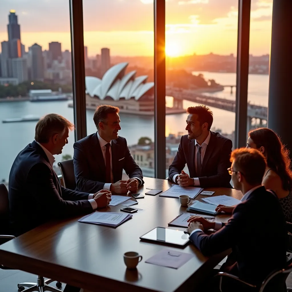 Team of financial experts reviewing investment platform data and analysis